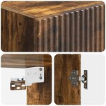 vidaXL Armoire Murale 33 x 34 5 x 90 cm Bois d'ingénierie Chêne fumé