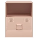 vidaXL Table de chevet rose 34 5x39x44 cm acier