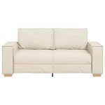 vidaXL Canapé 2 places en lin 140 cm