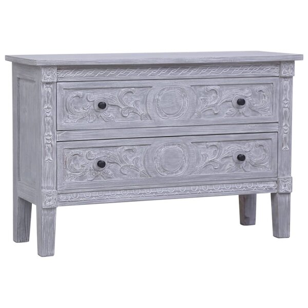 vidaXL Buffet avec 2 tiroirs 90x30x60 cm Bois d'acajou massif