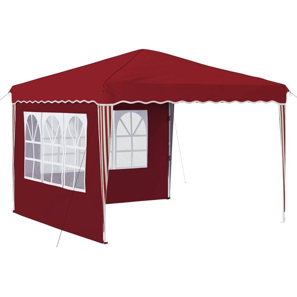 vidaXL Tente de fête pop-up 288 x 288 x 245 cm Bordeaux Tissu Oxford
