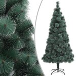 vidaXL Arbre de Noël artificiel avec LED et boules Vert 150 cm PVC PE