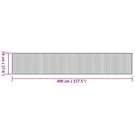 vidaXL Tapis rectangulaire naturel 70x400 cm bambou