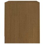 vidaXL Tables de chevet 2 Pièces Marron miel Bois de pin massif