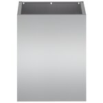 vidaXL Cache-pot de jardin Argenté 50 x 32 x 40 cm Acier galvanisé