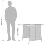 vidaXL Ensemble à manger de jardin avec coussins 5Pièces Beige poly rotin