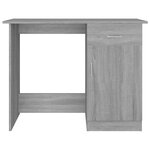 vidaXL Bureau Sonoma gris 100x50x76 cm Bois d'ingénierie