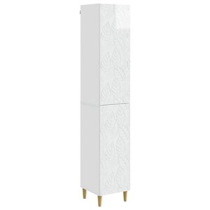vidaXL Ensemble de Meubles 2 Pièces Blanc brillant Bois d'ingénierie