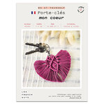 FRENCH KITS-Les French Kits - DIY - Porte clés - Cœur-Kit créatif fabriqué avec amour en France