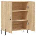 vidaXL Buffet chêne sonoma 69 5x34x90 cm bois d'ingénierie