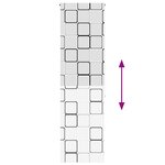 vidaXL Store enrouleur de douche 80x240 cm largeur du tissu 76 cm