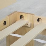 Lit double 180×200 cm - en bois clair
