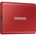 SAMSUNG SSD externe T7 USB type C coloris rouge 1 To