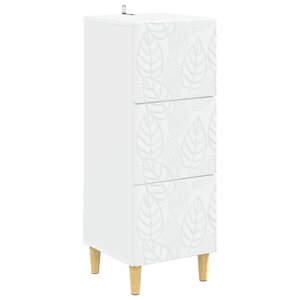 vidaXL Armoire à tiroirs Blanc 33 x 34 5 x 90 cm Bois d'ingénierie