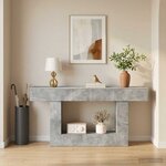vidaXL Gris Béton 160 x 30 x 74 cm