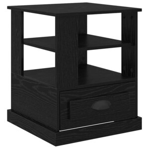vidaXL Cabinet de chevet Chêne noir 50 x 50 x 60 cm Bois d'ingénierie