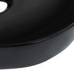 vidaXL Lavabo 42 5x42 5x14 5 cm Céramique Noir