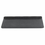 vidaXL Tapis d'escalier auto-adhésifs 15 Pièces 65x24 5x3 5 cm Anthracite