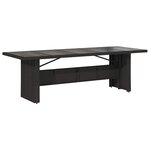 vidaXL Ensemble de salle à manger pour jardin 9 Pièces Noir Poly rotin