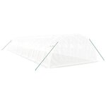 vidaXL Serre avec cadre en acier blanc 56 m² 14x4x2 m
