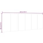 vidaXL Tête de lit murale Chêne sonoma 240x1 5x80 cm Bois d'ingénierie