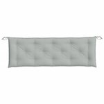 vidaXL Coussin de banc de jardin gris clair mélangé 150x50x7 cm tissu
