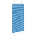 vidaXL Store plissé bleu 65x100 cm largeur du tissu 64 4 cm polyester