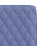 vidaXL Chaises à manger lot de 4 bleu jean tissu