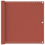 vidaXL Écran de balcon Terre cuite 90x600 cm PEHD