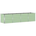 vidaXL Jardinière Vert 240 x 80 x 75 cm Acier