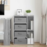 vidaXL Buffet Sonoma gris 60 x 33 5 x 84 cm