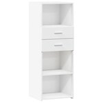 vidaXL Buffet haut blanc 45x42 5x124 cm bois d'ingénierie