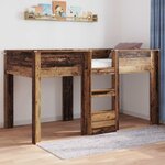 vidaXL Lit Superposé pour Enfants Bois ancien 90 x 200 cm