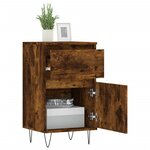 vidaXL Buffet chêne fumé 40x35x70 cm bois d'ingénierie