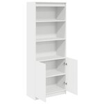 vidaXL Buffet haut blanc 70x35x180 cm bois d'ingénierie