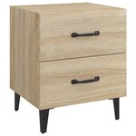 vidaXL Table de chevet Chêne sonoma 40x35x47 5 cm