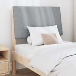 vidaXL Tête de lit capitonnée Gris clair 75 cm Pin massif