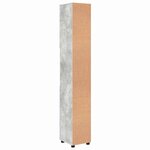 vidaXL Meuble de salle de bain haut Gris béton 30 x 35 x 192 cm