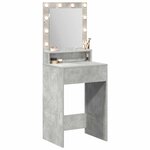 vidaXL Table de Toilette Gris béton 50 x 41 x 135 cm Bois d'ingénierie