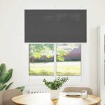 vidaXL Store plissé noir 105x100 cm largeur du tissu 104 4cm polyester