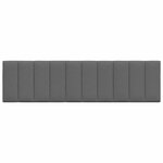 vidaXL Coussin de tête de lit gris foncé 180 cm tissu