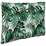 vidaXL Coussin de canapé d'extérieur 2 Pièces Motif feuille Polyester