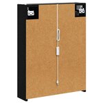 vidaXL Armoire Miroir de Salle de Bain Chêne noir 53 5 x 15 5 x 70 cm