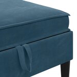 vidaXL Ensemble de meubles pour le salon 6 Pièces Bleu Velours