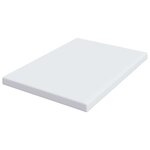 vidaXL Coussins de Matelas Blanc 160 x 200 cm