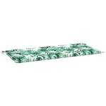 vidaXL Coussin de banc de jardin Vert 100 x 50 x 4 cm Tissu Oxford