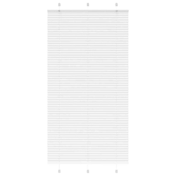 vidaXL Store plissé blanc 110x200cm largeur du tissu 109 4cm polyester