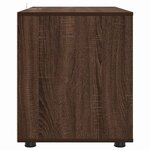 vidaXL Armoire de rangement Chêne brun 80 x 48 x 57 cm