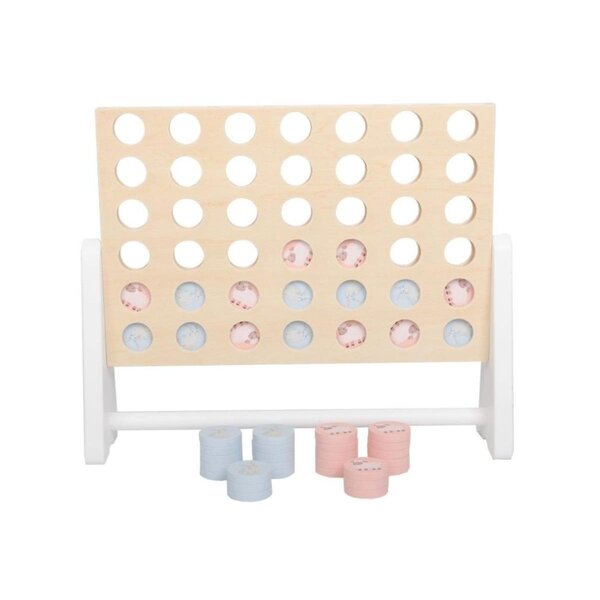 Tic tac toe jeu en bois pastel