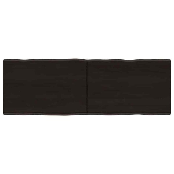 vidaXL Dessus de table bois massif traité bordure assortie